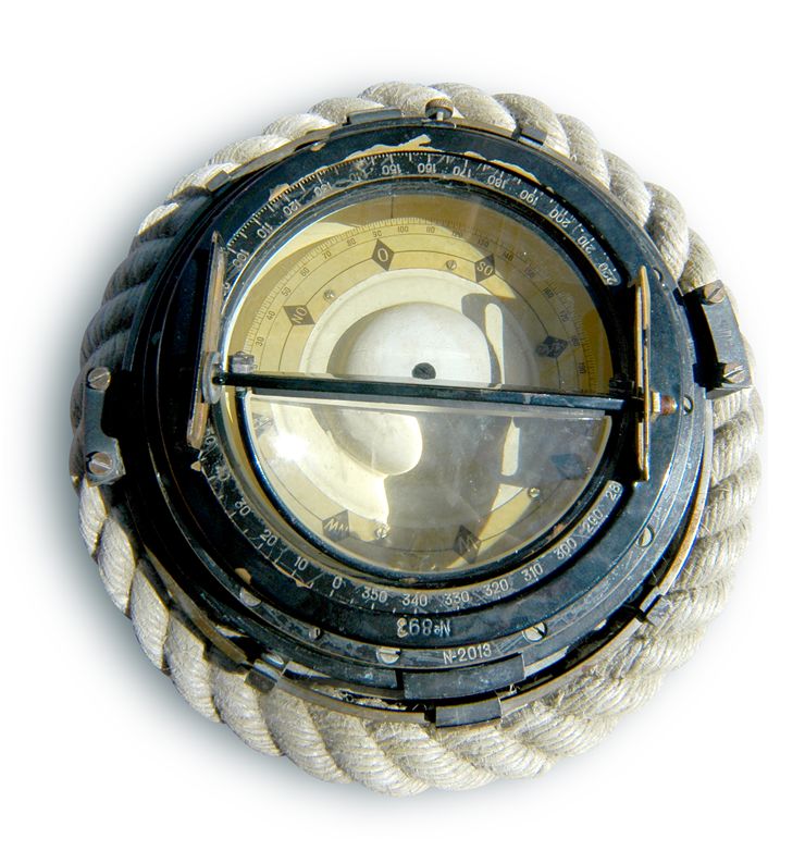 Picture Of Old Naval Compass